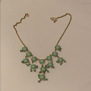Mint and gold necklace